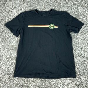 Minnesota Wild Shirt Mens Large Black NHL Hockey Adidas Graphic Tee Short Sleeve